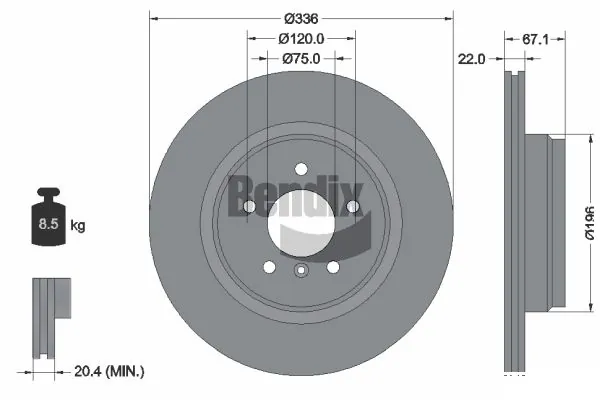 BDS1345HC Jurid/Bendix