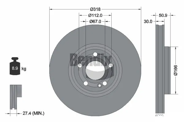 BDS2193HC Jurid/Bendix