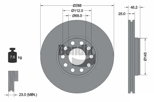 BDS1197HC Jurid/Bendix