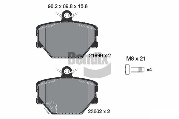 Comprar Pastillas delanteras de freno FORTWO  451