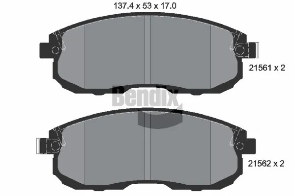 Pastillas de freno para Nissan Tiida SC11X