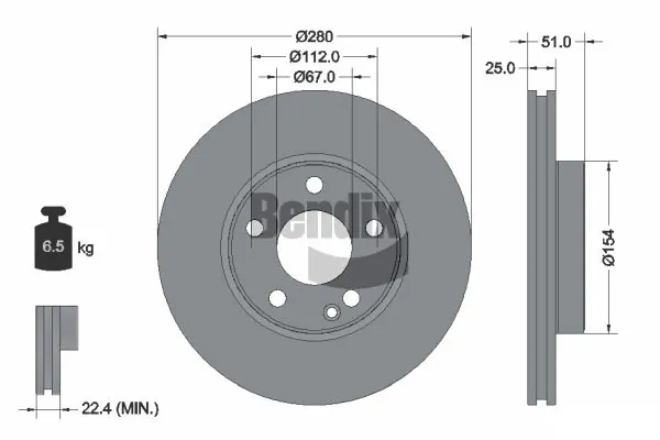 BDS1120HC Jurid/Bendix