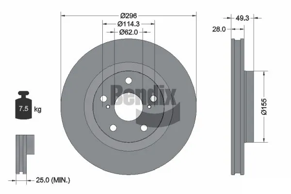 BDS1128 Jurid/Bendix