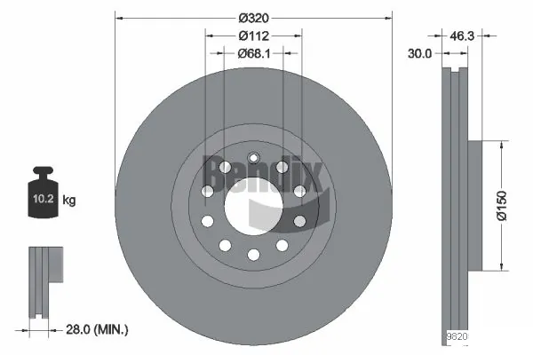 BDS1310HC Jurid/Bendix