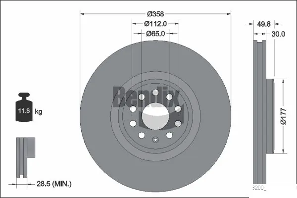 BDS2288HC Jurid/Bendix