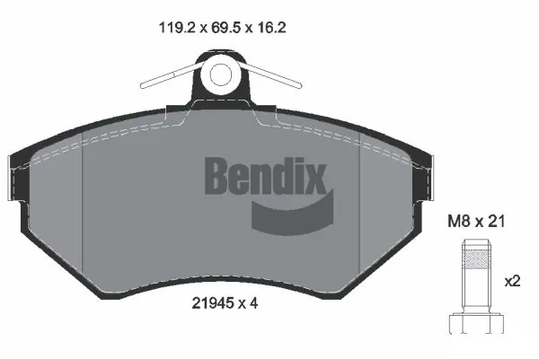 Pastillas de freno para Seat Ibiza 6K1