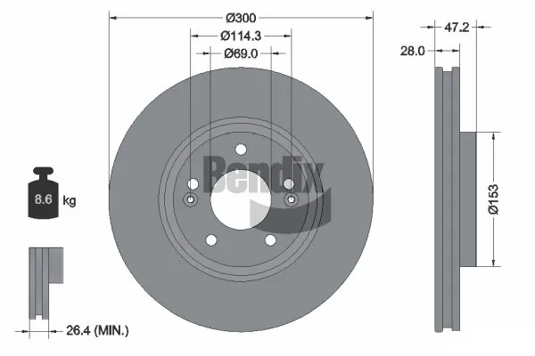 BDS1064HC Jurid/Bendix