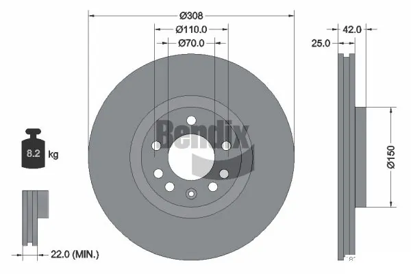 BDS1046HC Jurid/Bendix