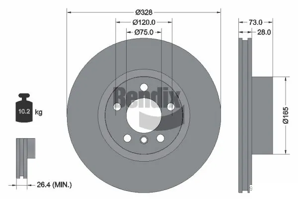 Disco de freno delantero BMW X3  SUV comprar en España