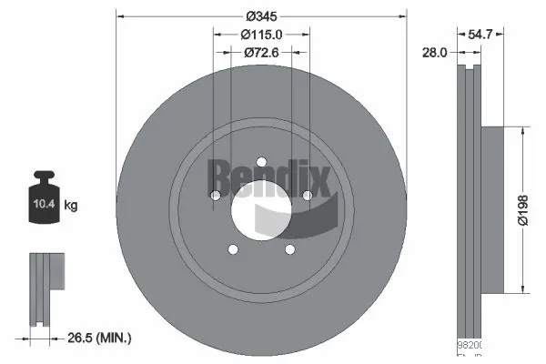 BDS1728HC Jurid/Bendix