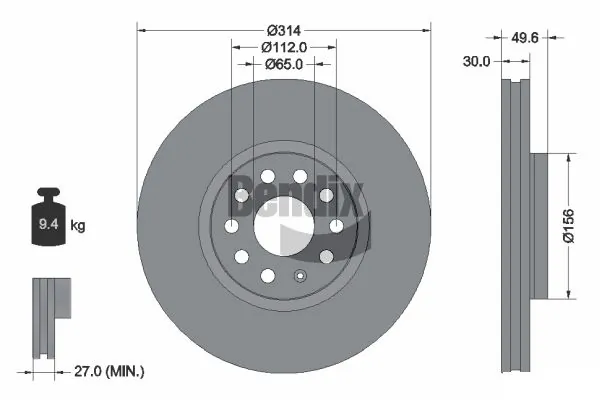 BDS1283HC Jurid/Bendix