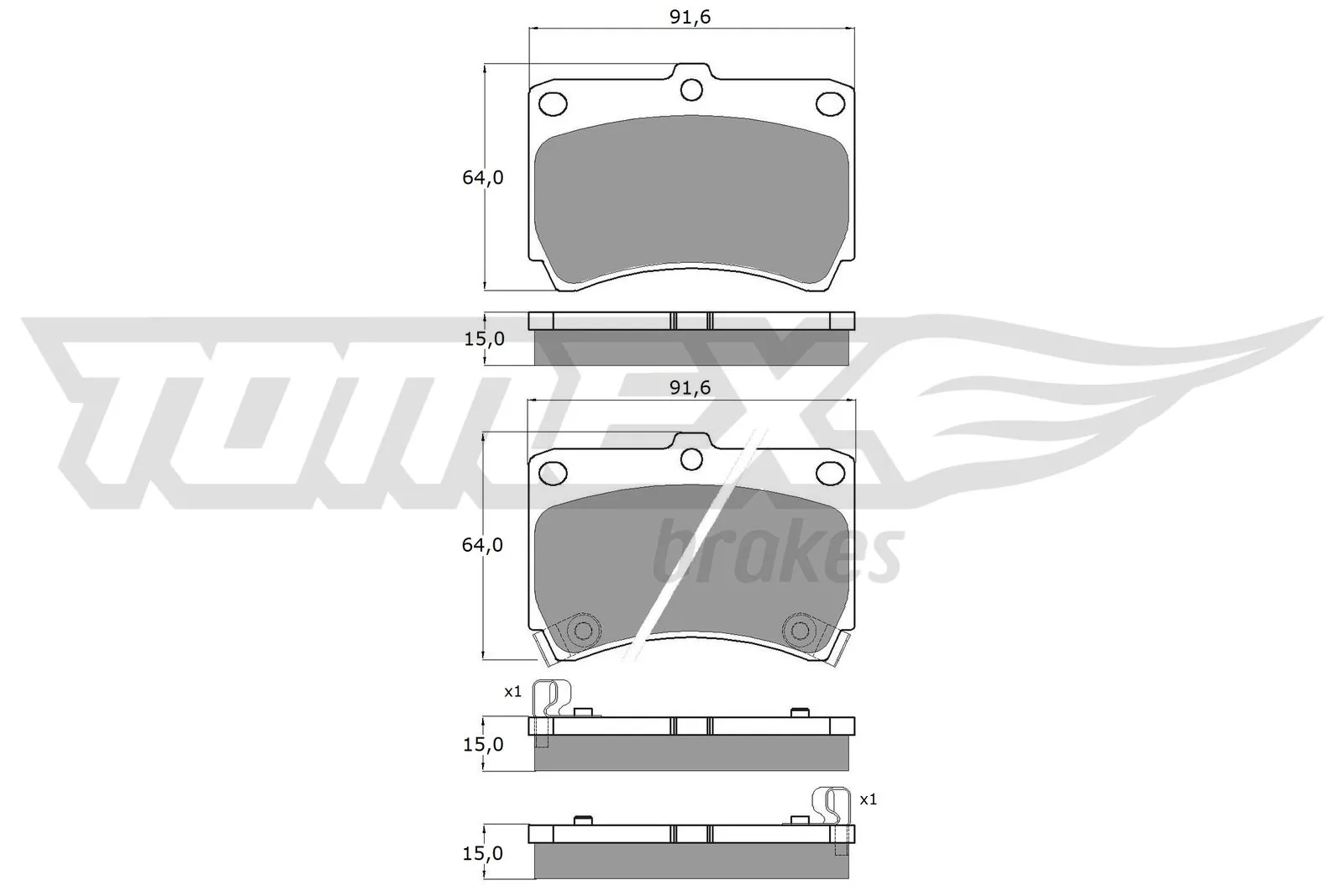 Comprar Pastillas de freno delanteras de disco Mazda 323 III BF a bajo precio