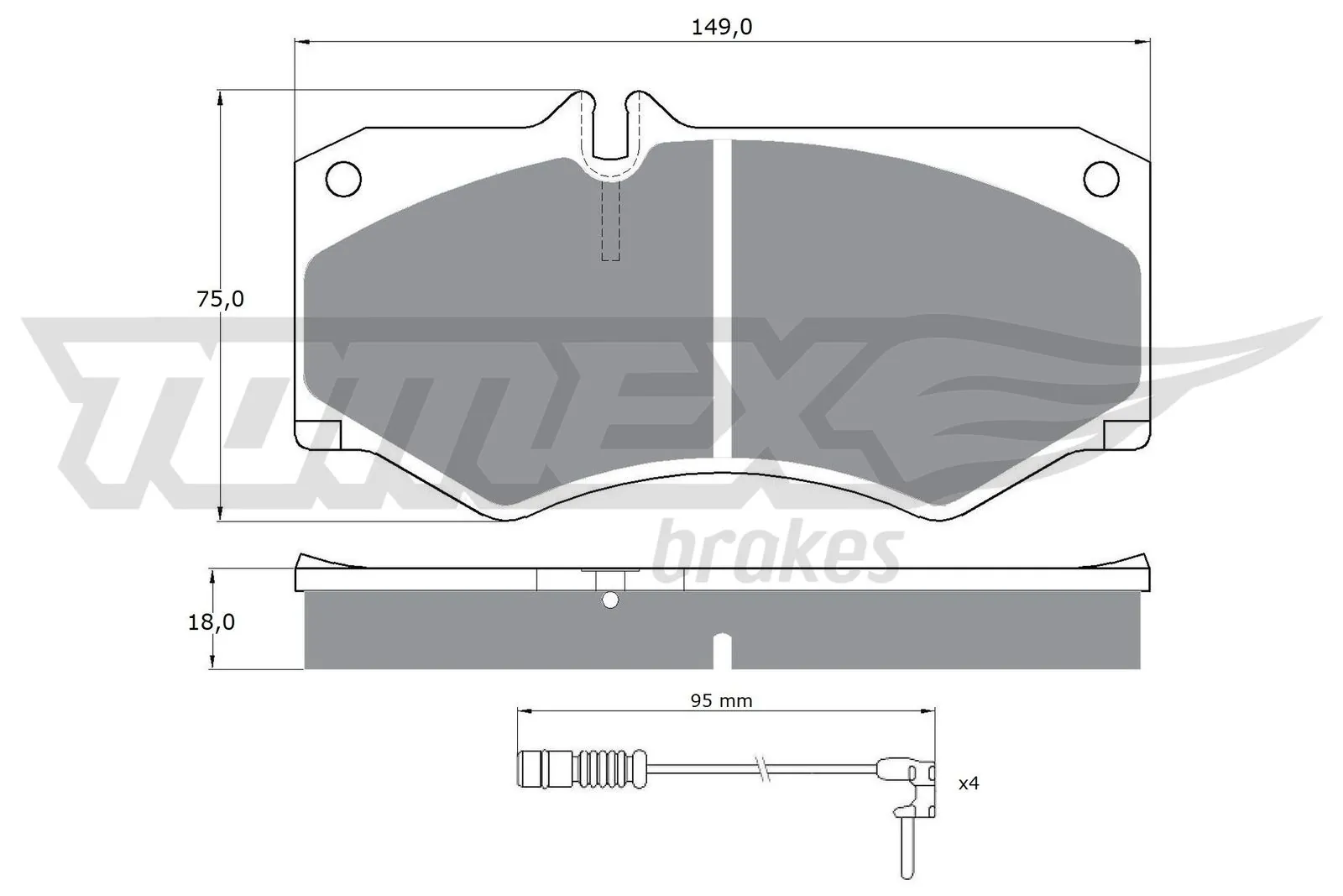 Pastillas de freno delanteras para Mercedes Bus 207-310 (601)