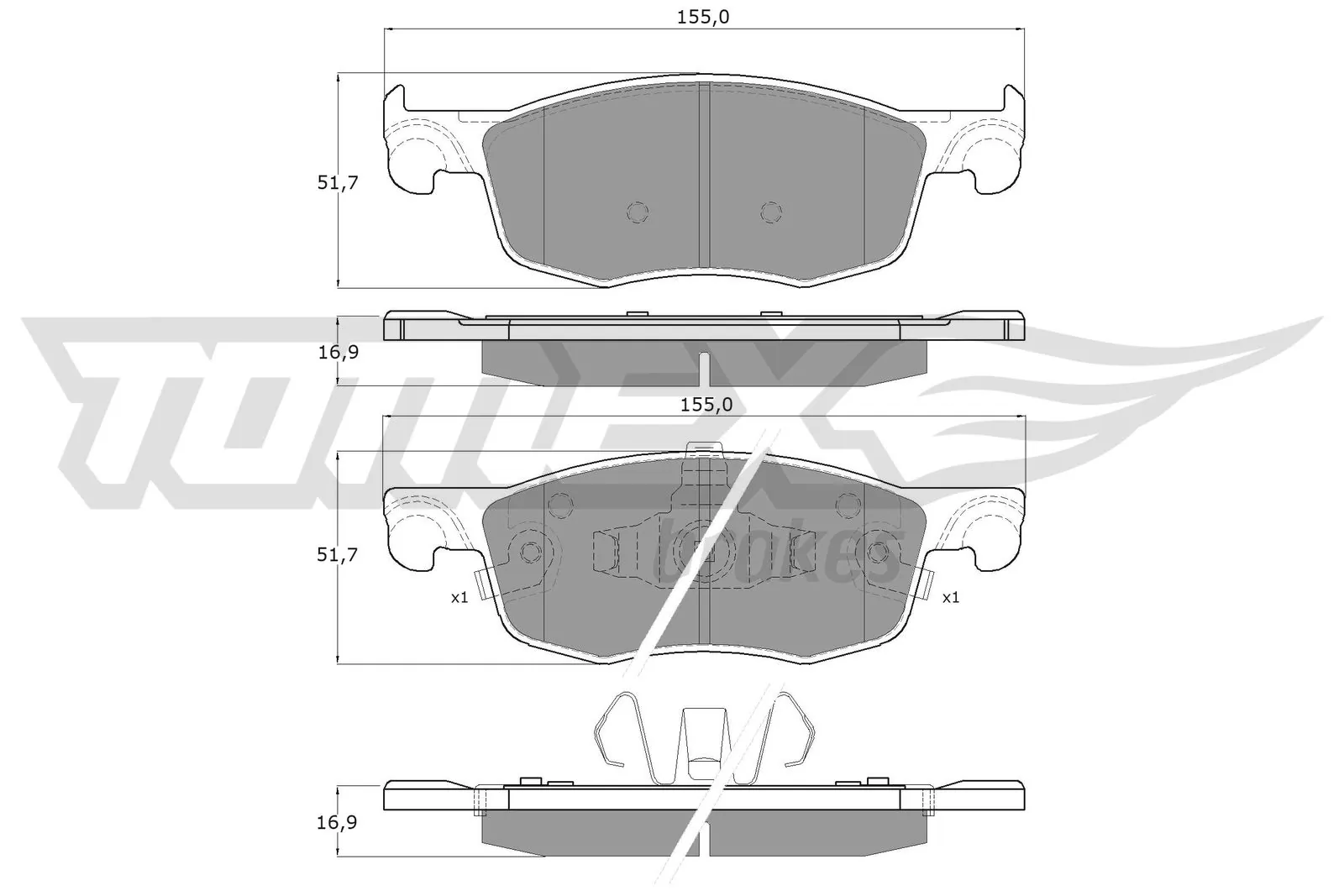 04465K0000 Toyota Pastillas delanteras