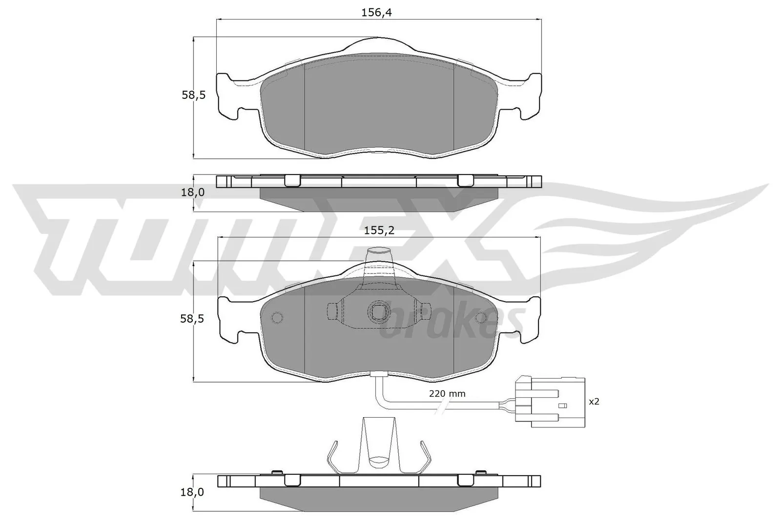 Pastillas delanteras para Ford Mondeo II BAP