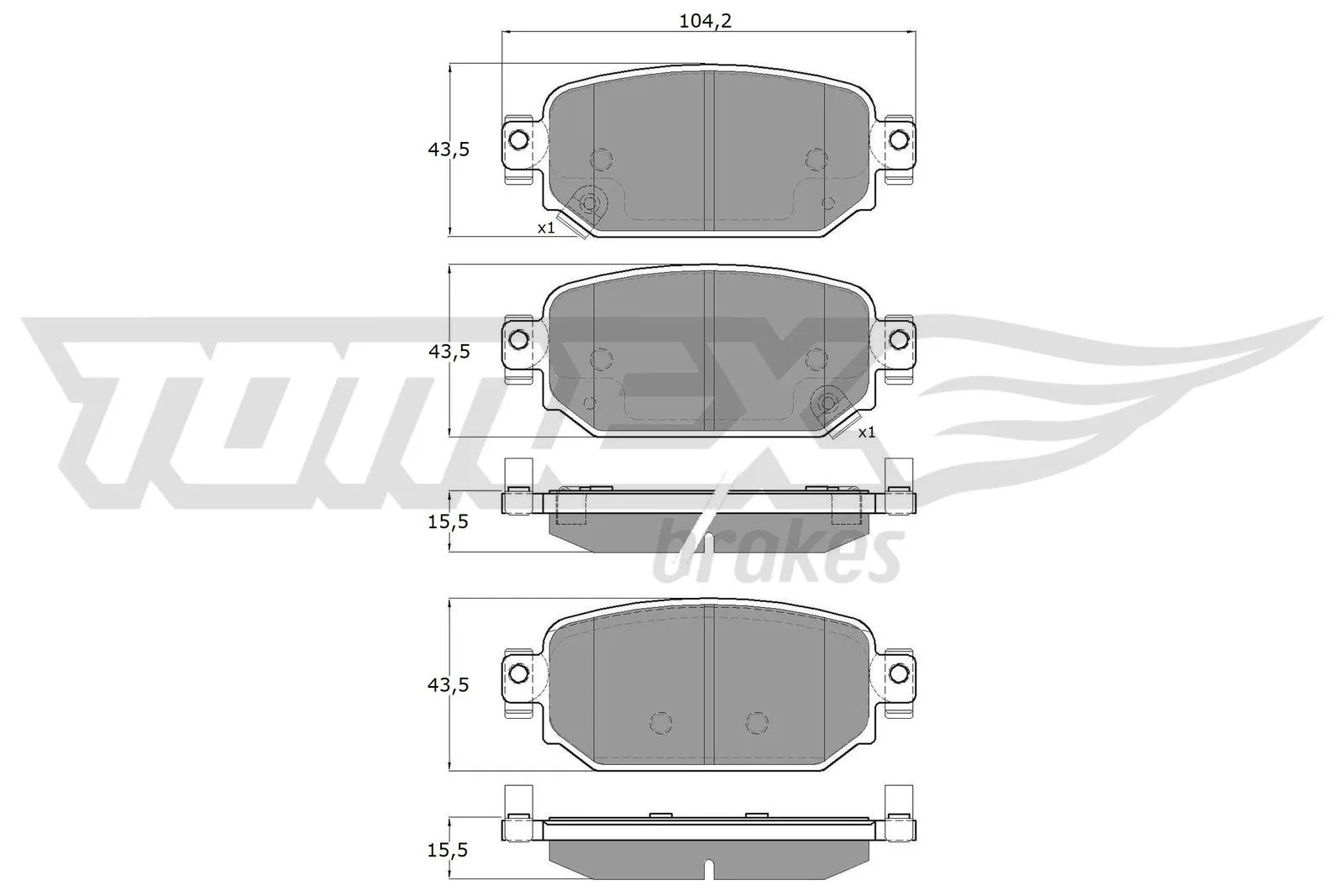 Comprar DHYG2643Z Mazda Pastillas de freno traseras