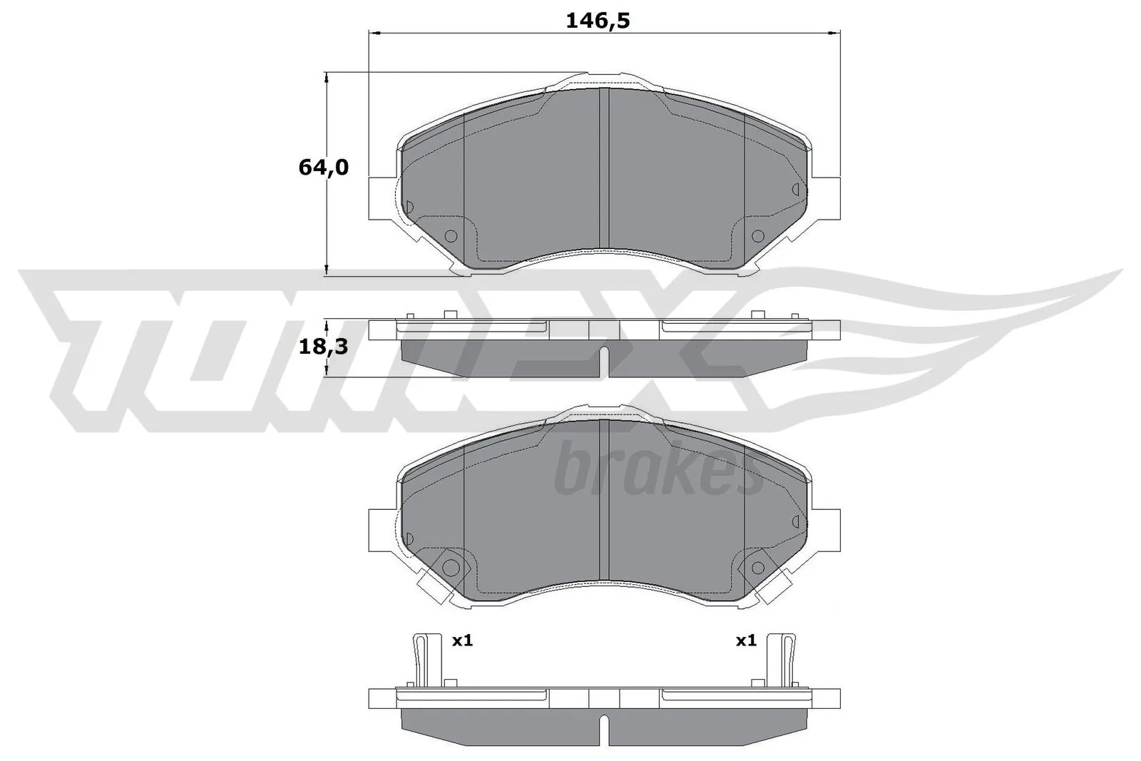 Pastillas delanteras para Dodge Journey  