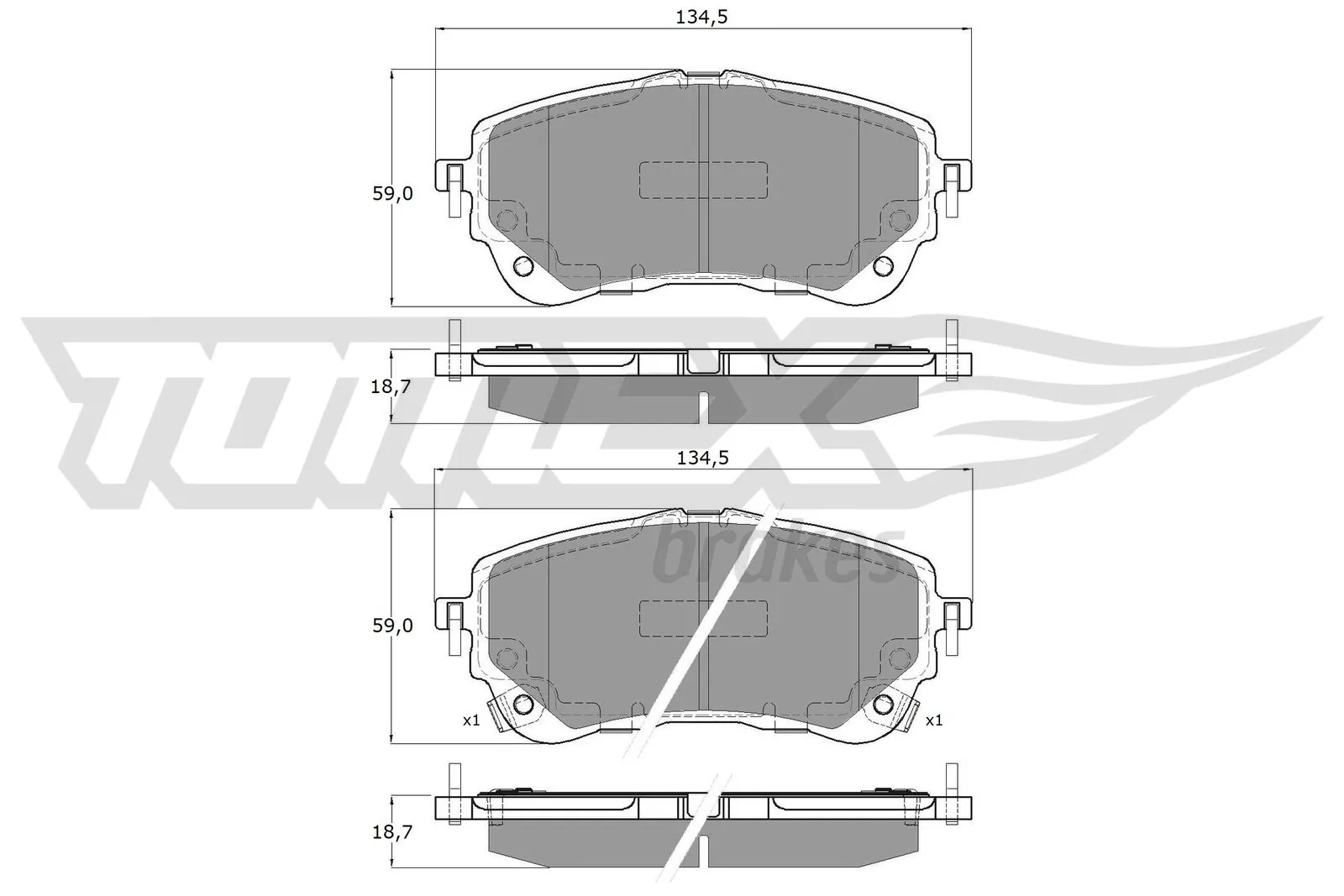 Comprar Pastillas de freno delanteras de disco Toyota Corolla  E21 a bajo precio