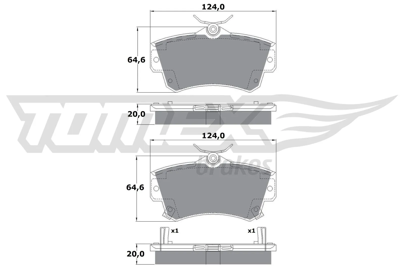 Pastillas de freno V1013843AF Mitsubishi