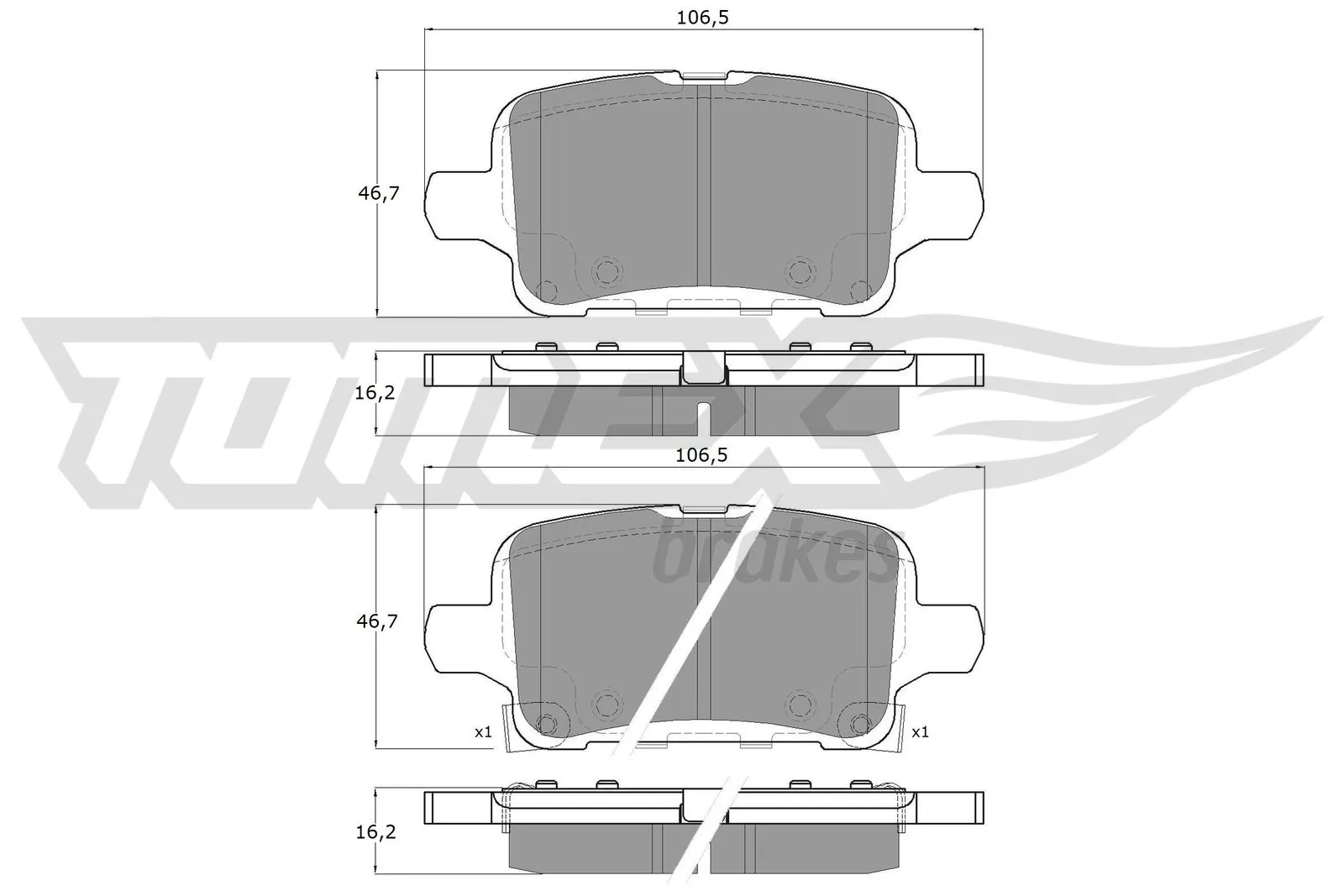 Pastillas de freno traseras 13517515 General Motors