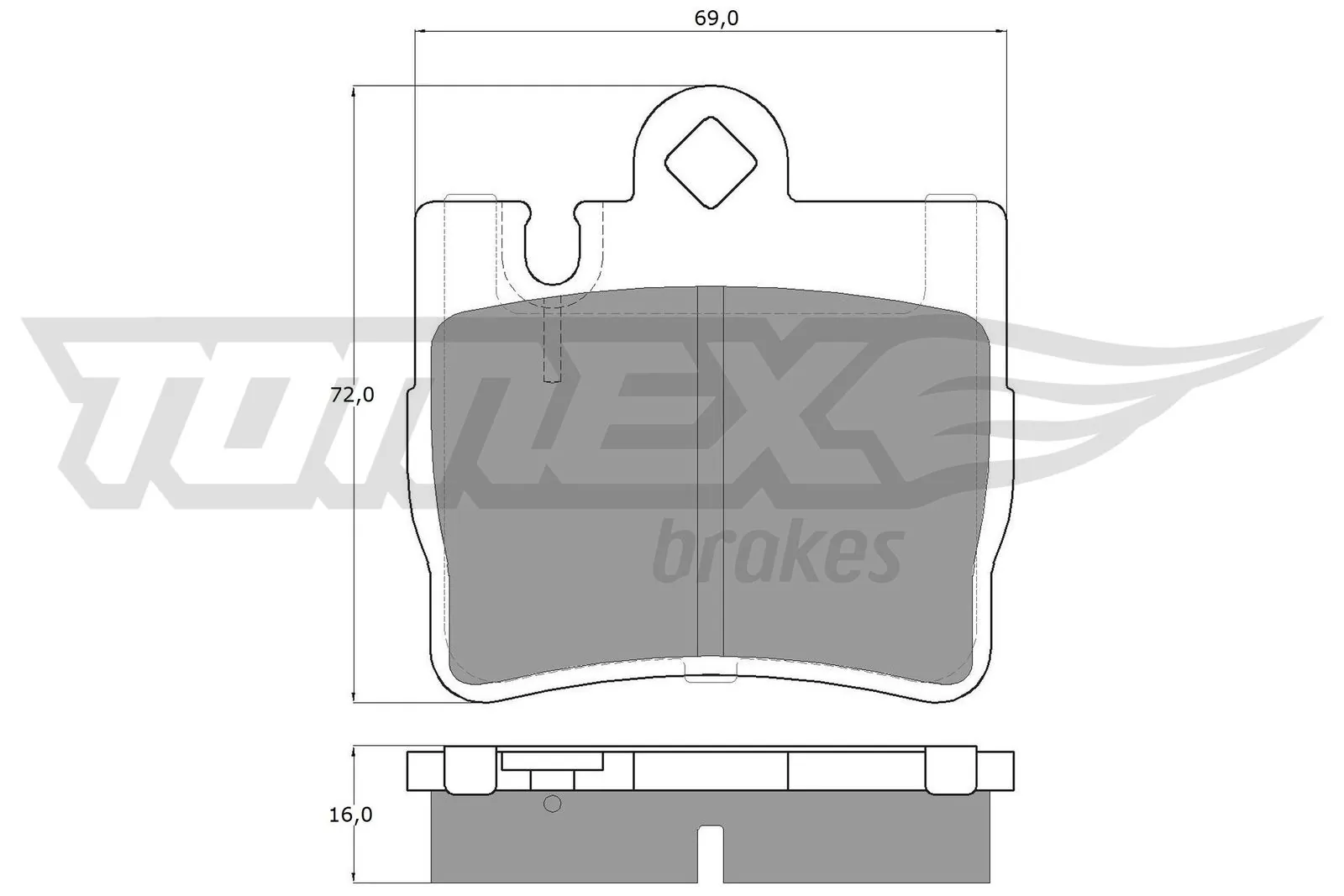 Pastillas de freno traseras MKD848 Friction Master