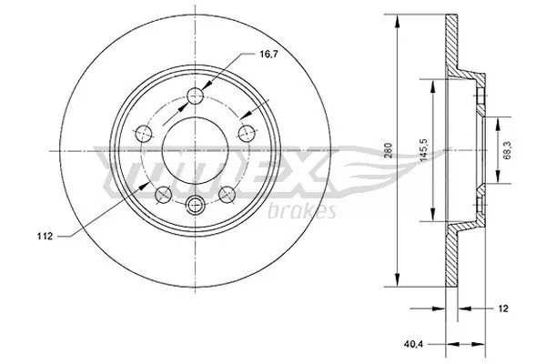 Disco de freno trasero Peugeot/Citroen 120038710 precio, desde 27,10 EUR