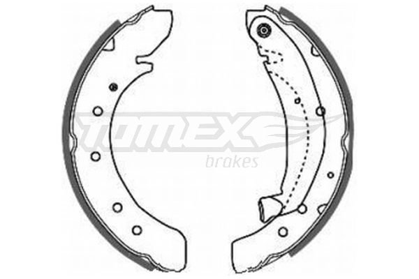 0009945884 Fiat/Alfa/Lancia Zapatas de freno de tambor traseras