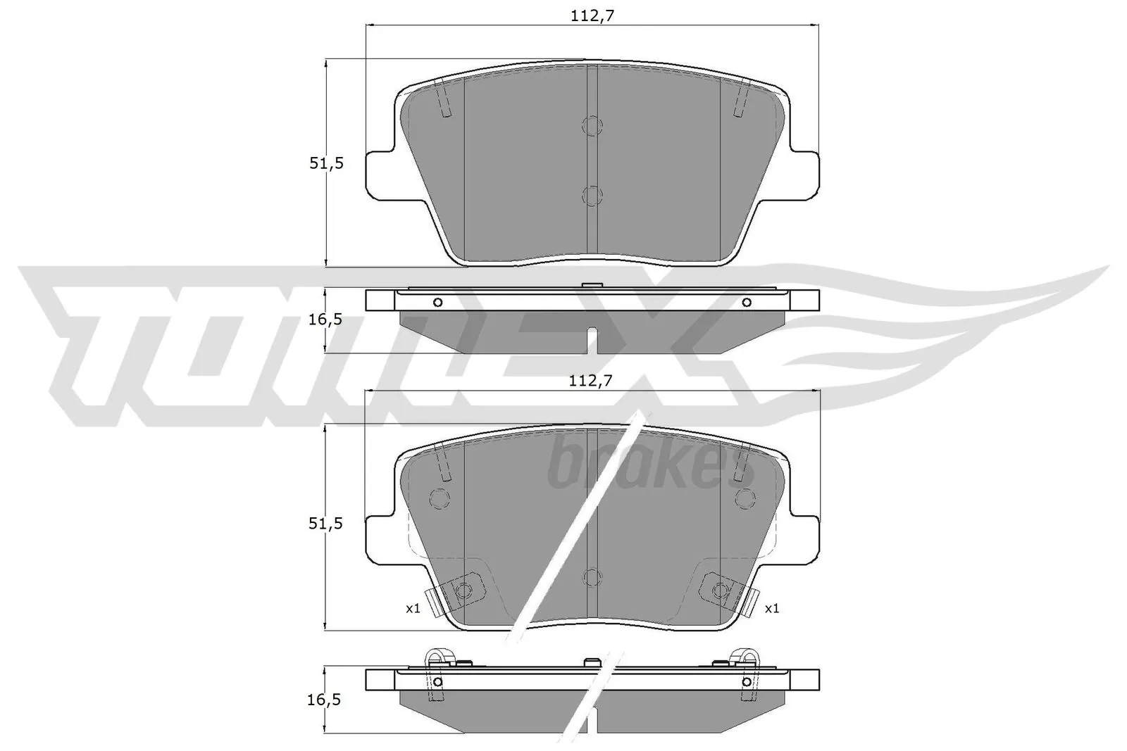 Pastillas de freno traseras 58302S0A51 Hyundai/Kia