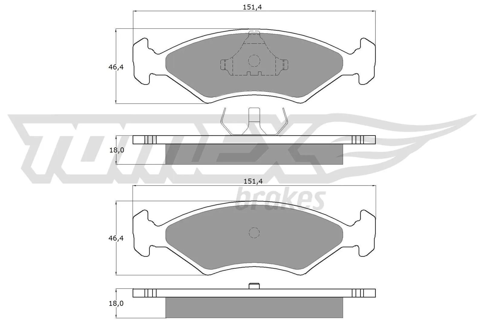 Pastillas de freno delanteras Ford Escort III
