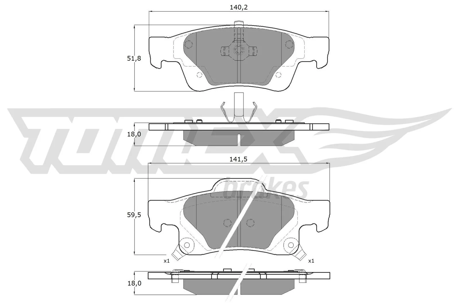 Pastillas traseras Fiat/Alfa/Lancia K2AMV4386AC