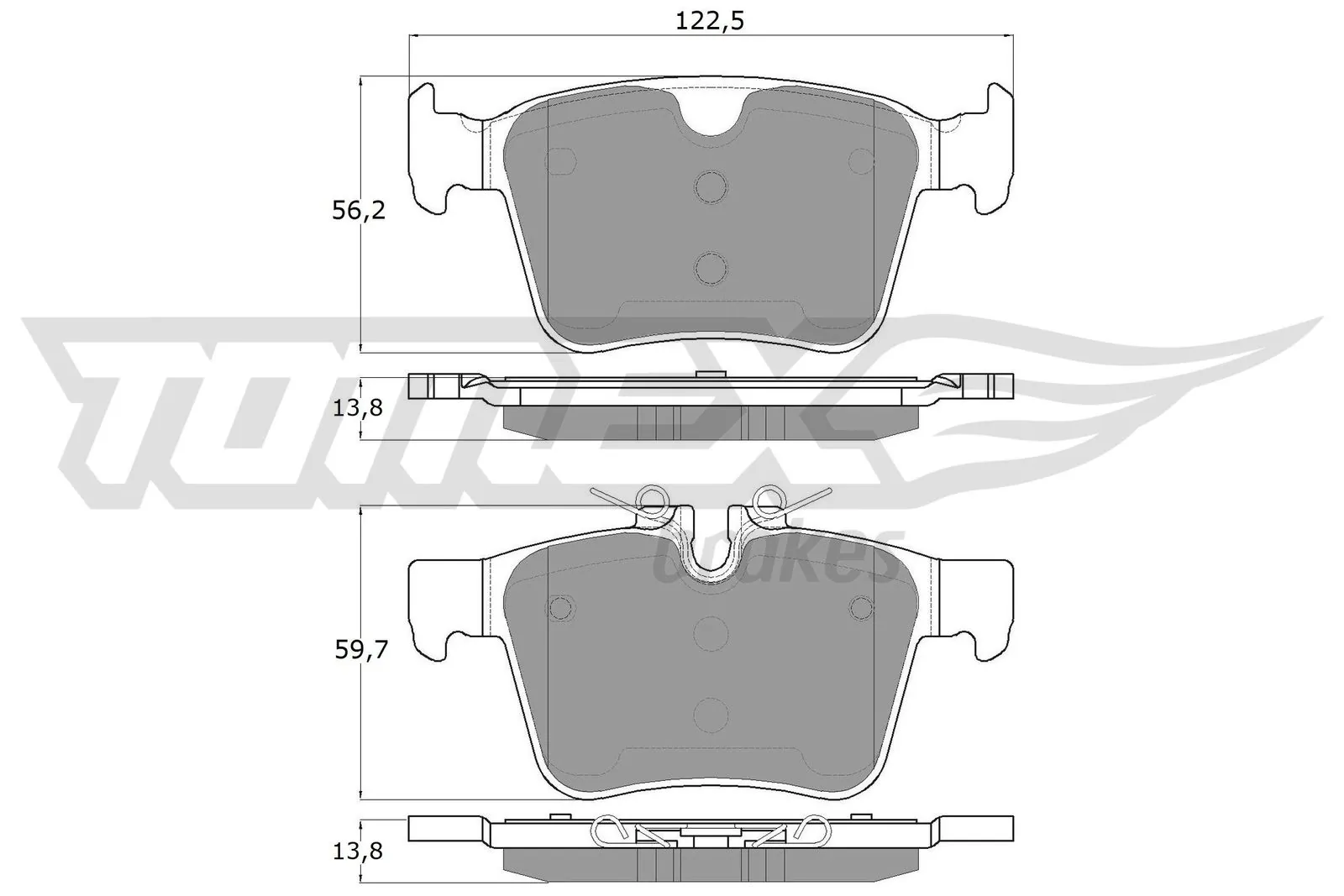 Pastillas de freno traseras Volvo S60 3