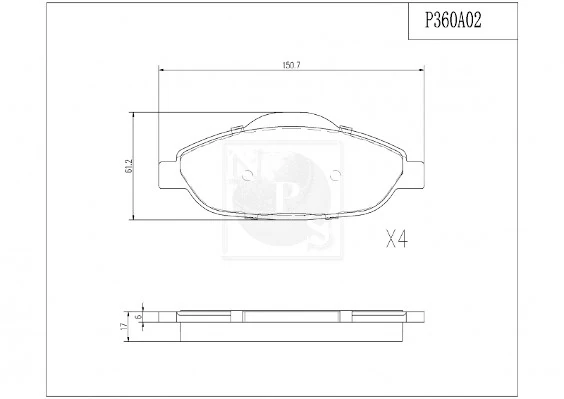 Pastillas de freno delanteras Peugeot 3008 I