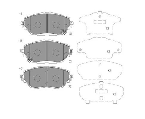 Pastillas delanteras para Toyota Corolla  E21