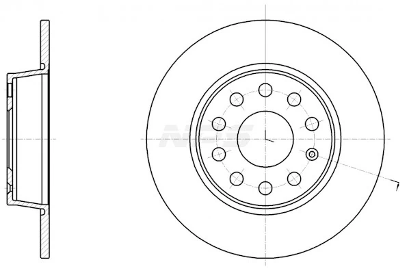 Freno de disco trasero para Audi TT  FV3, FVP