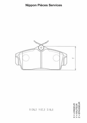 Pastillas delanteras para Nissan Primera  P11