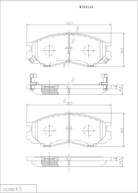 Pastillas delanteras para Mitsubishi L 300  P1T