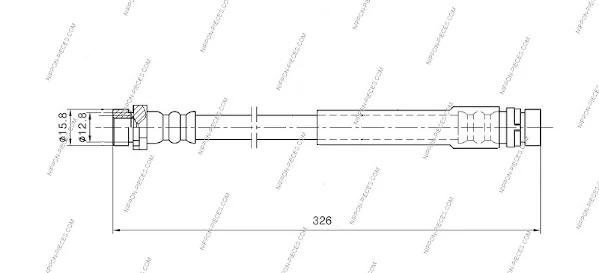  Latiguillos de freno delantero Peugeot 206 