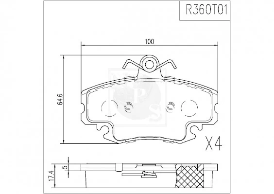 1617250880 Peugeot/Citroen Pastillas delanteras