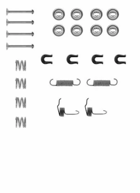 Kit de montaje de zapatas de freno traseras para Mitsubishi Lancer C6A, C7A