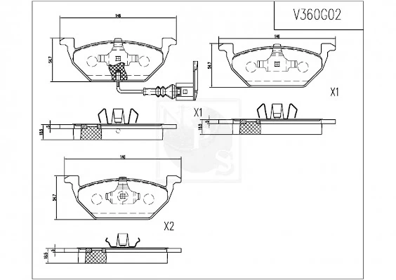 Pastillas de freno delanteras Seat Ibiza 5