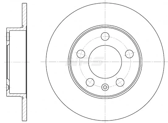 Disco de freno trasero Seat Ibiza 5