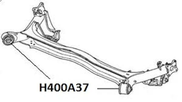 silentblock del eje trasero para Honda Civic VIII (FK, FN)