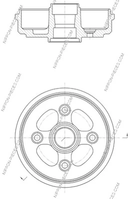 Tambor de freno trasero Chevrolet Spark (Matiz) hatchback (M200, M250) (2005 - 2010) precio, desde 29,92 EUR