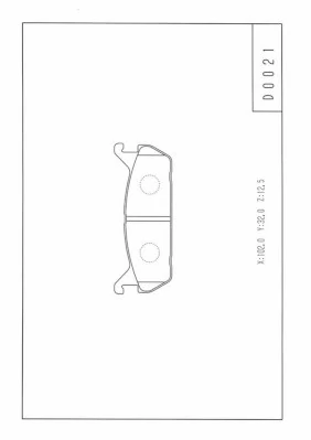B4Y12649Z Mazda Pastillas freno traseras