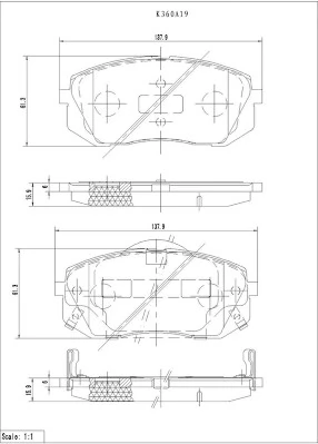 Pastillas delanteras para Hyundai Ix35  LM