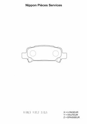 Pastillas traseras para Subaru Legacy III BE, BH