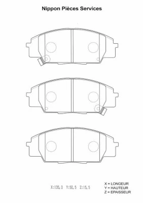 Pastillas delanteras para Honda Civic VIII TYPE R FN