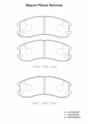 Pastillas freno delanteras Mazda 626 III sedán (GD) (1987 - 1992) precio, desde 34,59 USD