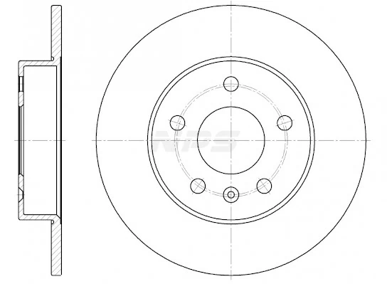 Disco de freno Opel Zafira B
