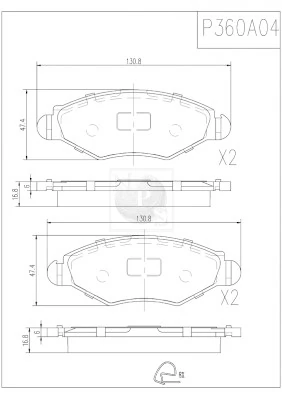  Pastillas de freno delanteras Peugeot 206 